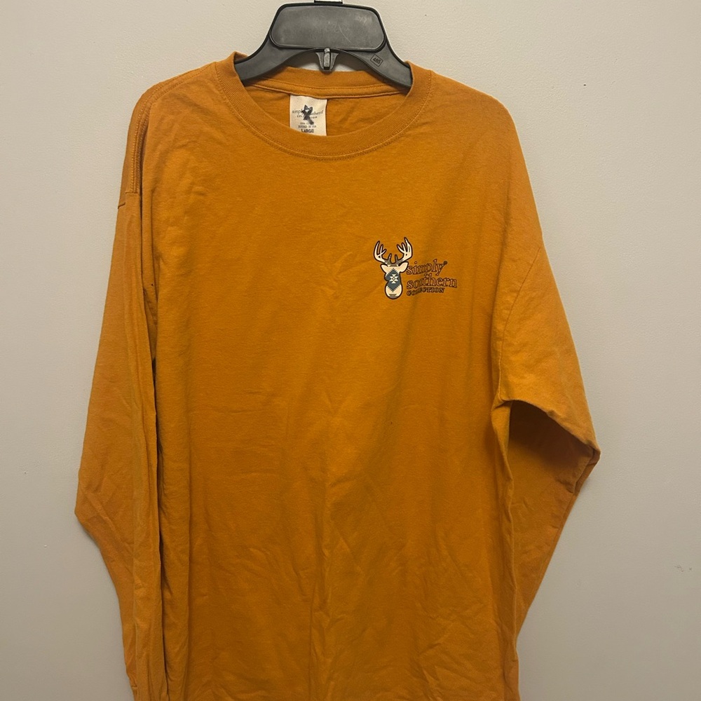 Simply Southern Men's Mustard Long Sleeve Shirt